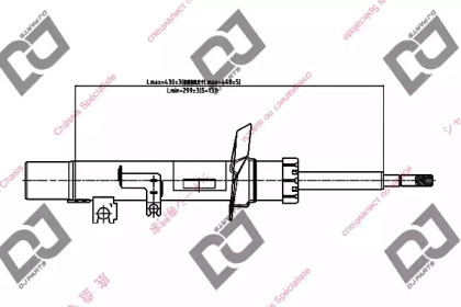 Амортизатор DJ PARTS DS1373GS